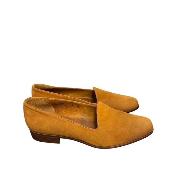 Coach Brown Suede Loafers Size 8 Made In Italy - Picture 3 of 8